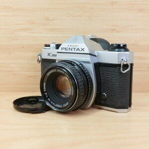 Vintage Pentax K1000 Film SLR Camera / SMC Pentax-M 50mm f/2 Lens / Tested